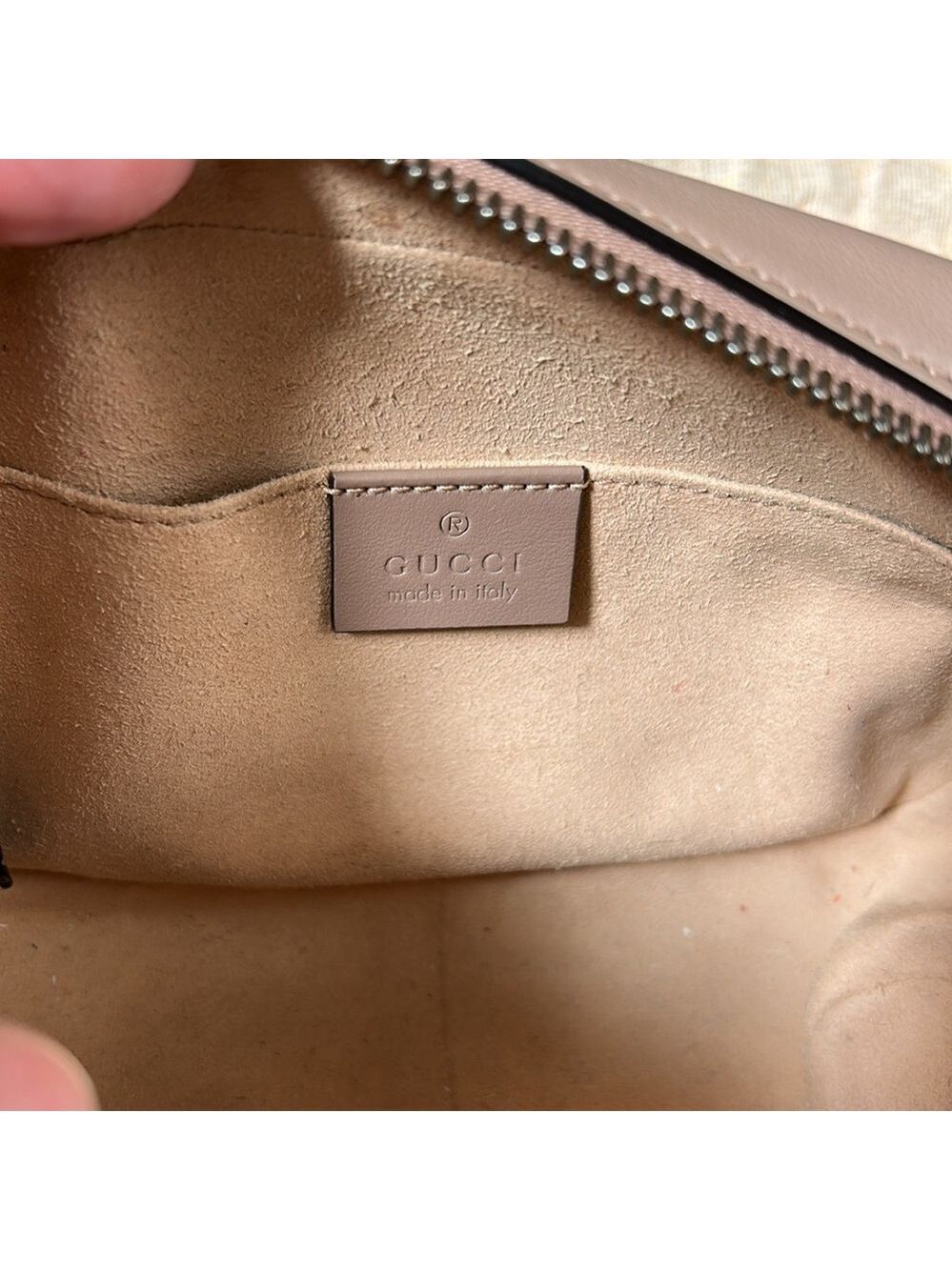 Gucci GG Marmont Mini Shoulder Bag Dusty Pink Gold Hardware # 448065DTD1T5729 - Picture 8 of 13